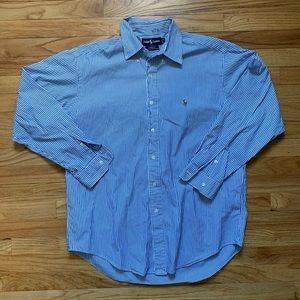 Ralph Lauren Size 16-34‎ Long Sleeve Button Down Yarmouth 100% cotton